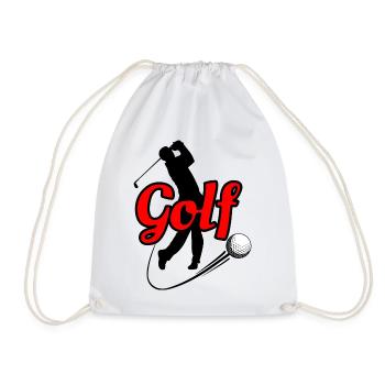 Golf 4 - Turnbeutel - Weiß - Vorne
