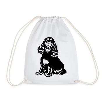 Cocker Spaniel - Turnbeutel - Weiß - Vorne
