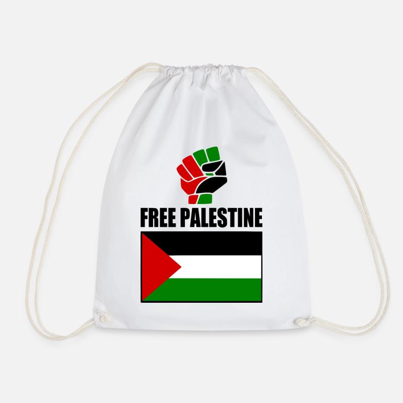 Free palestine - Turnbeutel - Weiß