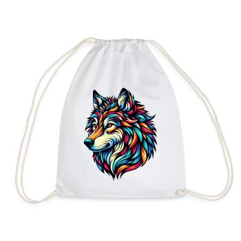 Loup - Sac de sport léger - blanc - Devant