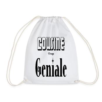 Cousine Trop Géniale - Sac de sport léger - blanc - Devant