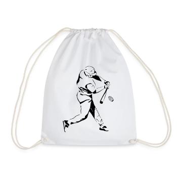 Baseball Comedy - Drawstring Bag - white - Front