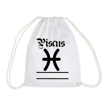 Bannière de nom de Poisson Poissons - Sac de sport léger - blanc - Devant