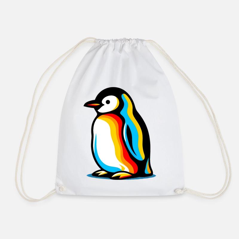 Pinguin - Turnbeutel - Weiß