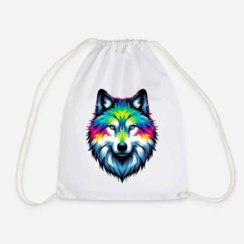 Wolf - Turnbeutel - Weiß