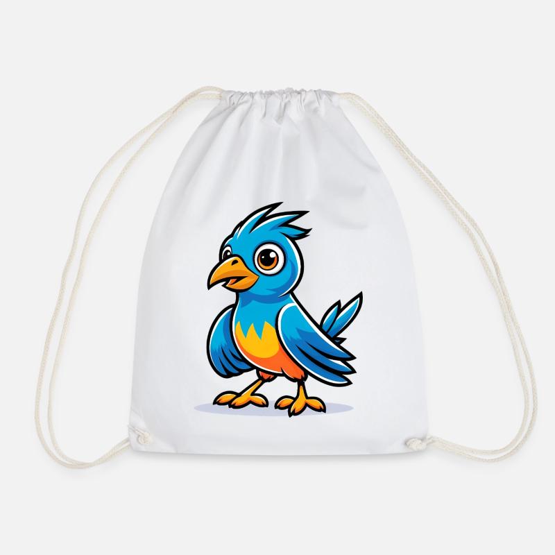 Oiseau bleu - Sac de sport léger - blanc