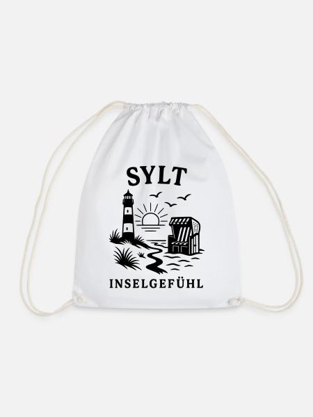 sylt insel gefühl - Turnbeutel - Weiß