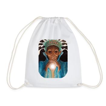 Ancient Luminous Wisdom - Drawstring Bag - white - Front