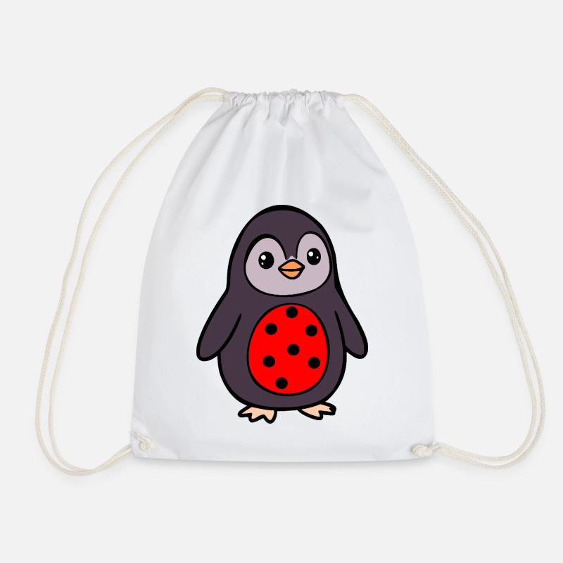Pinguin Marienkäfer Kostüm - Turnbeutel - Weiß