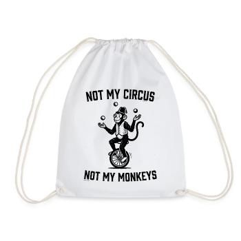 Pas mon cirque, pas mes singes - Sac de sport léger - blanc - Devant