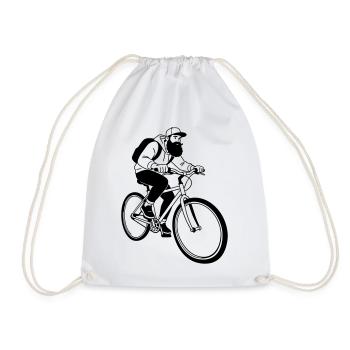 Hipster moto - Sac de sport léger - blanc - Devant