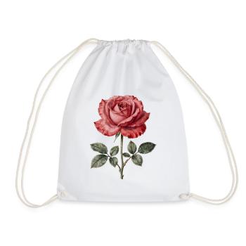 Rose Écarlate Vintage Minimal - Sac de sport léger - blanc - Devant