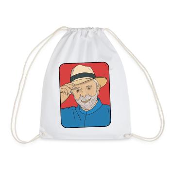 Lula da Silva Pop Art – Brasilianischer Präsident - Turnbeutel - Weiß - Vorne