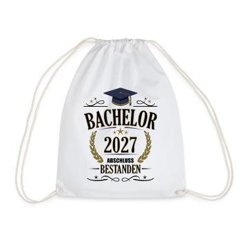 Bachelor 2027 - Turnbeutel - Weiß - Vorne