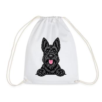 Scottish Terrier - Turnbeutel - Weiß - Vorne