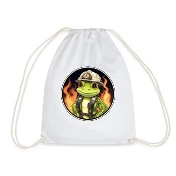 Grenouille des pompiers - Sac de sport léger - blanc - Devant
