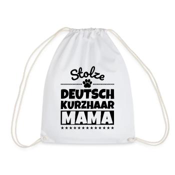 Stolze Deutsch Kurzhaar Mama - Turnbeutel - Weiß - Vorne