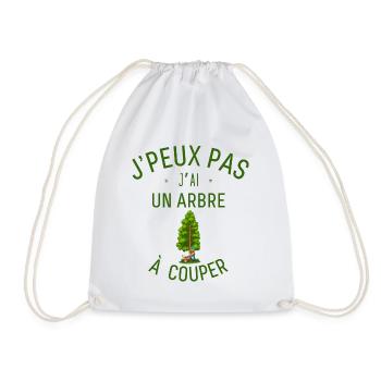 J Ai Un Arbre à couper - Sac de sport léger - blanc - Devant