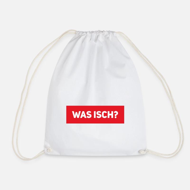 Was isch? Rot - Turnbeutel - Weiß