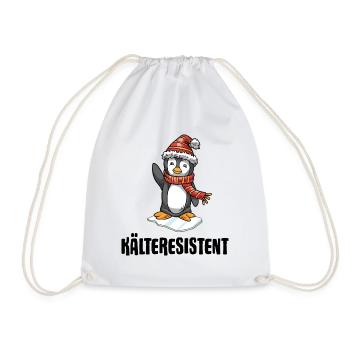 Winterbader Kältetherapie Eisbaden im Eisbad - Turnbeutel - Weiß - Vorne