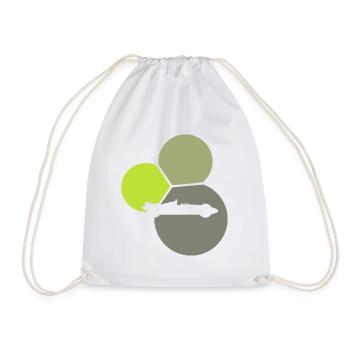 Coureur de voitures de course à la dérive - Sac de sport léger - blanc - Devant
