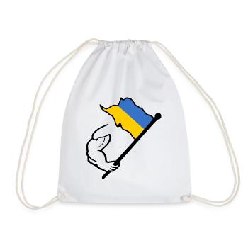 Ukraine - Turnbeutel - Weiß - Vorne