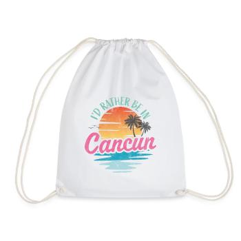Je préfère être à Cancun - Sac de sport léger - blanc - Devant