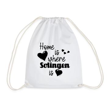 Zuhause in Solingen - Home is where Solingen is - Turnbeutel - Weiß - Vorne