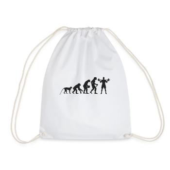 Evolution Fitness - Drawstring Bag - white - Front