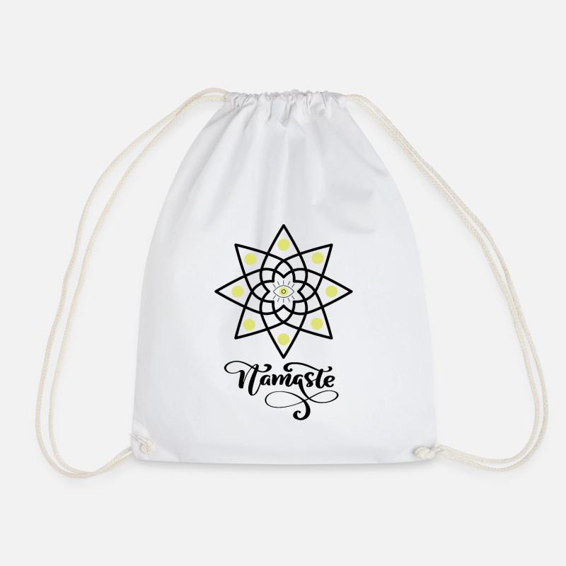 Namaste yoga Namasté - Drawstring Bag - white