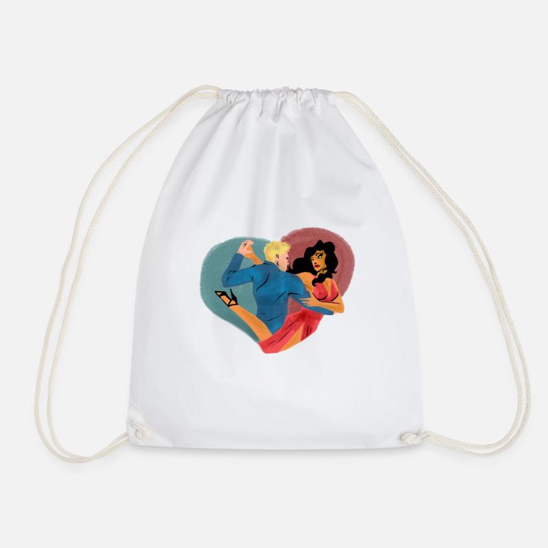 tango 2 - Drawstring Bag - white