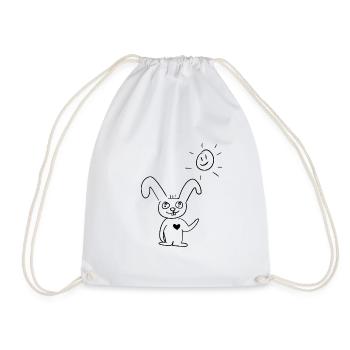 Good morning - Drawstring Bag - white - Front