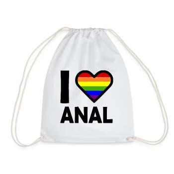 I love anal - Sac de sport léger - blanc - Devant