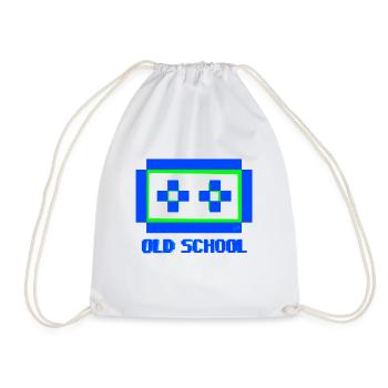 OLD SCHOOL BLUE GREEN - Sac de sport léger - blanc - Devant