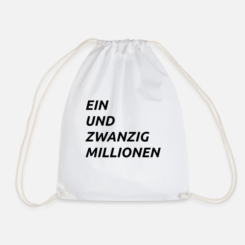 21 Millionen - Turnbeutel - Weiß