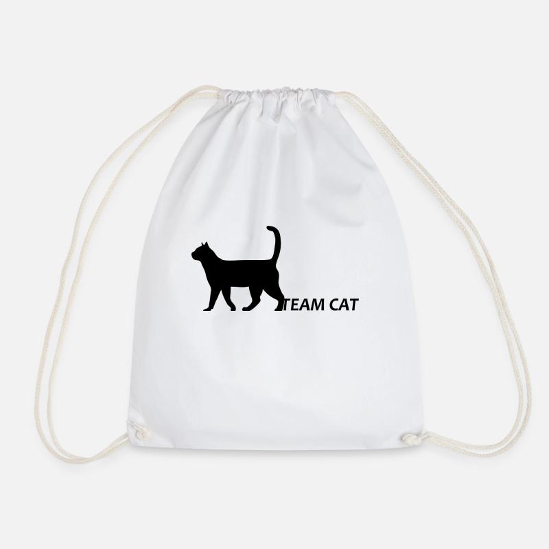 Team cat - Turnbeutel - Weiß
