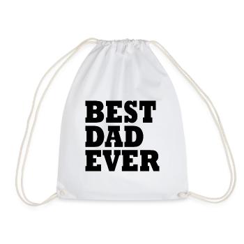 Best dad ever - Sac de sport léger - blanc - Devant