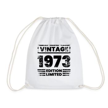 Vintage Limited Edition 50 Years Born in 1973 - Turnbeutel - Weiß - Vorne