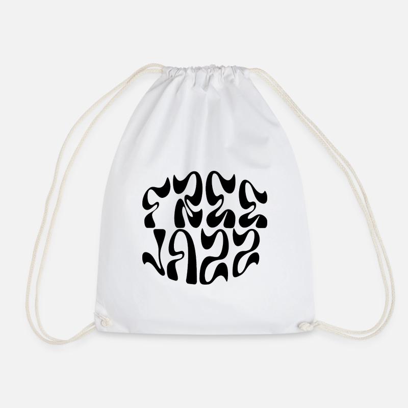 Free Jazz Logo-Design - Turnbeutel - Weiß