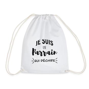 Je suis un parrain qui déchire - Sac de sport léger - blanc - Devant