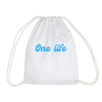 One life qu'une vie profiter - Sac de sport léger - blanc - Devant