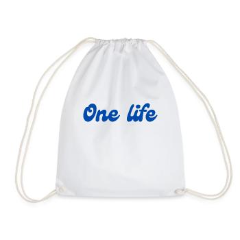 One life qu'une vie profiter - Sac de sport léger - blanc - Devant
