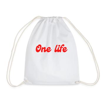 One life qu'une vie profiter - Sac de sport léger - blanc - Devant