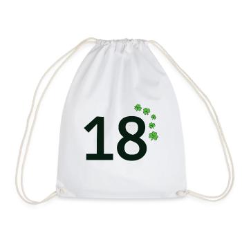 18 - Drawstring Bag - white - Front