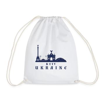 Kiev Skyline Ukraine Kyiv - Drawstring Bag - white - Front