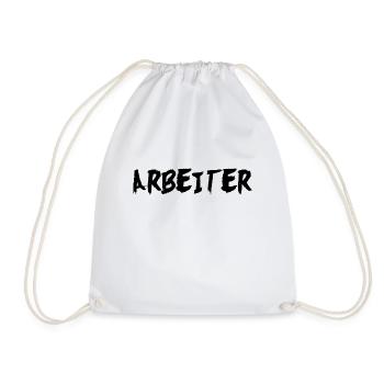 Arbeiter - Turnbeutel - Weiß - Vorne
