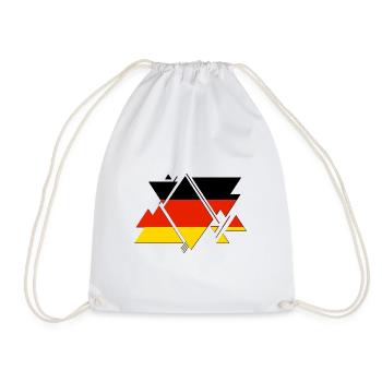 Allemagne Germany Flagge Flag - Sac de sport léger - blanc - Devant