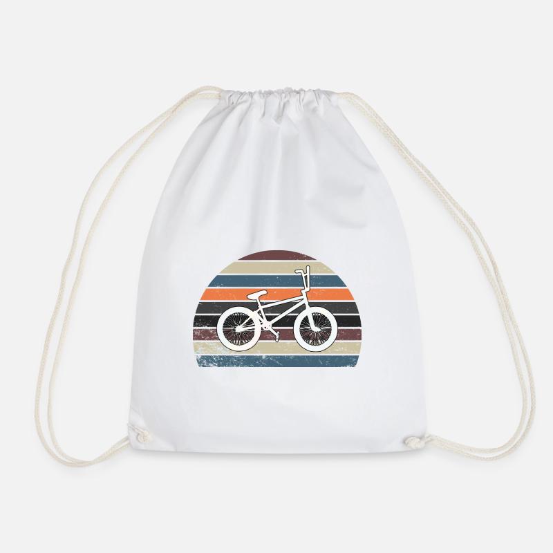 bmx - Drawstring Bag - white