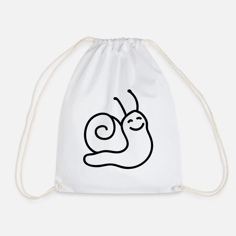 Escargot heureux - Line - Sac de sport léger - blanc
