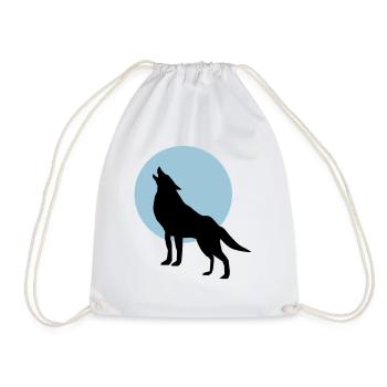 Loup et Lune - Sac de sport léger - blanc - Devant